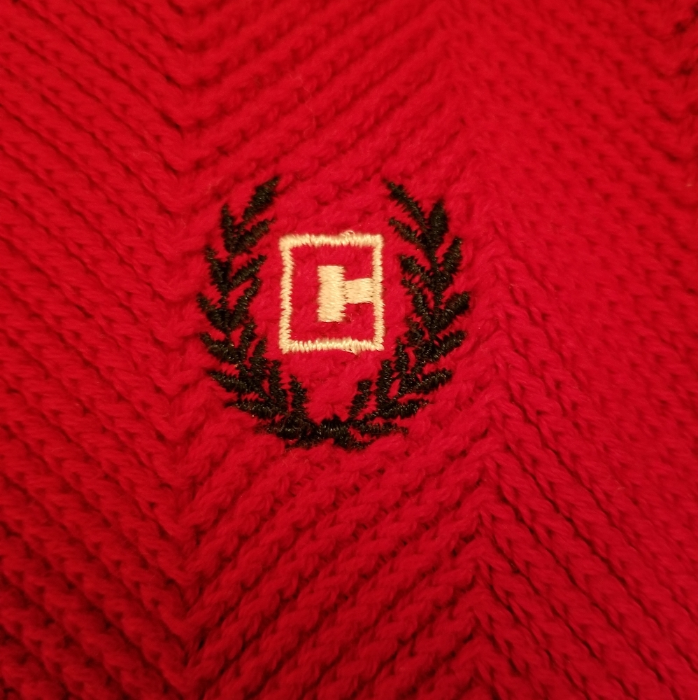 Chaps Men's Red Ribbed Sweater - Picture 6 of 6